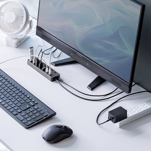 USBハブ 7ポート｜電源付きセルフパワー・個別スイッチ・充電対応