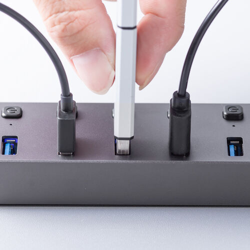 USBハブ 7ポート｜電源付きセルフパワー・個別スイッチ・充電対応