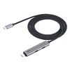 USB Type-Cハブ（Type-Cケーブル・PD対応・PD100W・USB3.2 Gen1・USB5Gbps・持ち運び・ケーブル一体型・1.5m・ブラック）