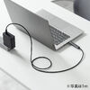 USB Type-Cハブ（Type-Cケーブル・PD対応・PD100W・USB3.2 Gen1・USB5Gbps・持ち運び・ケーブル一体型・1.5m・ブラック）