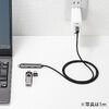 USB Type-Cハブ（Type-Cケーブル・PD対応・PD100W・USB3.2 Gen1・USB5Gbps・持ち運び・ケーブル一体型・0.5m・ブラック）