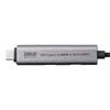 USB Type-Cハブ（Type-Cケーブル・PD対応・PD100W・USB3.2 Gen1・USB5Gbps・持ち運び・ケーブル一体型・0.5m・ブラック）