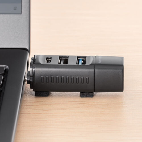 USBハブ（コンパクト・小型・USB Type-C接続・USB3.0・USB2.0・バスパワー・USB-Cポート・USB Aポート・3ポート・コンボハブ・黒色・軽量）
