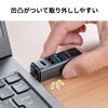 USBハブ（コンパクト・小型・USB Type-C接続・USB3.0・USB2.0・バスパワー・USB-Cポート・USB Aポート・3ポート・コンボハブ・黒色・軽量）