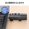 USBハブ（コンパクト・小型・USB Type-C接続・USB3.0・USB2.0・バスパワー・USB-Cポート・USB Aポート・3ポート・コンボハブ・黒色・軽量）