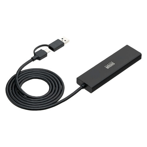 USBハブ（5ポート・セルフパワー・バスパワー・USB 5Gbps・小型・コンパクト・高速通信・Type-C接続・USB A接続・充電・通信・120cm）