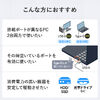 USBハブ（5ポート・セルフパワー・バスパワー・USB 5Gbps・小型・コンパクト・高速通信・Type-C接続・USB A接続・充電・通信・120cm）