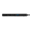 USBハブ（４ポート・コンパクト・軽量・USB 5Gbps・USB2.0・USB Type-C接続・ケーブル長15cm・ブラック）