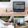 USBハブ（４ポート・コンパクト・軽量・USB 5Gbps・USB2.0・USB Type-C接続・ケーブル長15cm・ブラック）