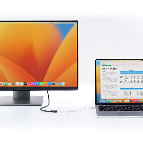 USB ハブ（Type-C 接続・3ポート拡張・PD充電対応・薄型・ホワイト）