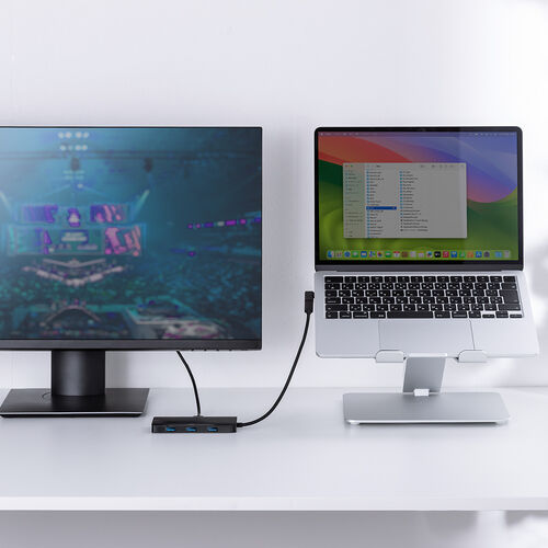 ドッキングステーション（HDMI2つ・2画面出力対応・4K/60Hz対応・USB-C接続・USB PD100W・スマートPD対応・カードリーダー・ L型アダプタ・ケーブル長20cm）