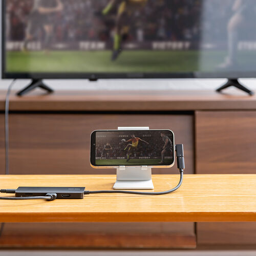 ドッキングステーション（HDMI2つ・2画面出力対応・4K/60Hz対応・USB-C接続・USB PD100W・スマートPD対応・カードリーダー・有線LAN・L型アダプタ・ケーブル長20cm）