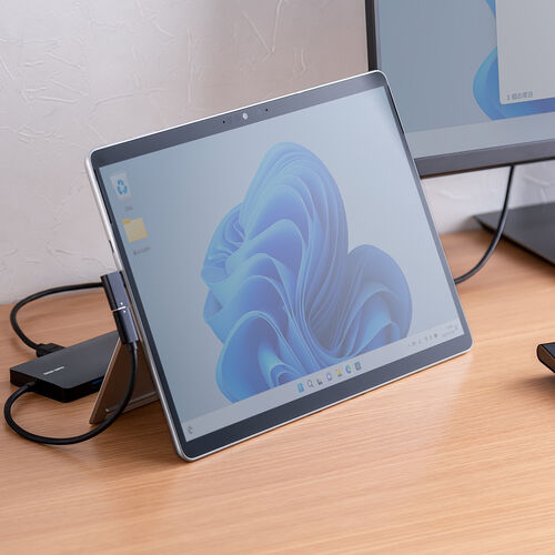 ドッキングステーション（HDMI2つ・2画面出力対応・4K/60Hz対応・USB-C接続・USB PD100W・スマートPD対応・カードリーダー・有線LAN・L型アダプタ・ケーブル長20cm）