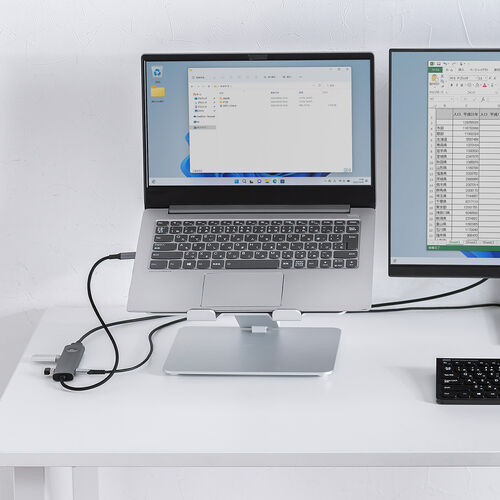 ドッキングステーション（タイプCハブ・画面ON/OFFスイッチ付き・HDMI・4K/60Hz・PD100W・ケーブル一体型・モバイル・持ち運び）HUBCP30GM