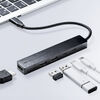 USB-C ハブ（5-in-1・最大PD90W対応・HDMIポート・4K30Hz・軽量・コンパクト・USB-Cポート・5Gbps・USB-Aポート・USB2.0・高速データ通信・ブラック）