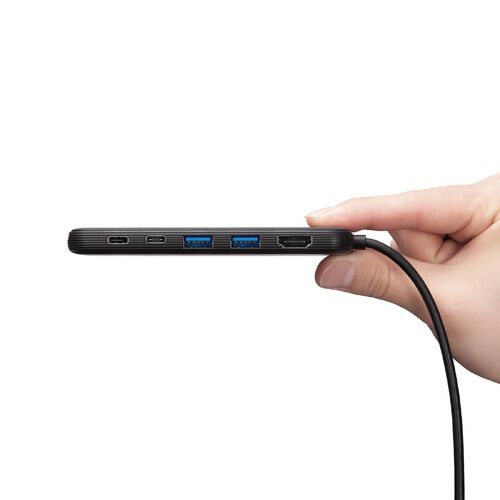 USB-C ハブ（5-in-1・PD100W・4K/30Hz・HDMIポート・軽量・コンパクト・USB-Cポート・USB-Aポート・5Gbps・高速データ転送）