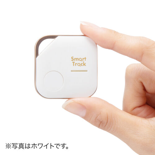 紛失防止タグ（スマートトラッカー・探す対応・iPhone・電池式・ブラック）