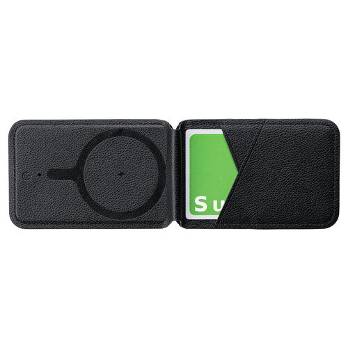 iPhone対応 マグネットカードホルダー（スマートトラッカー付き・Magsafe対応・ワイヤレス充電・カード収納3枚・紛失防止機能搭載）