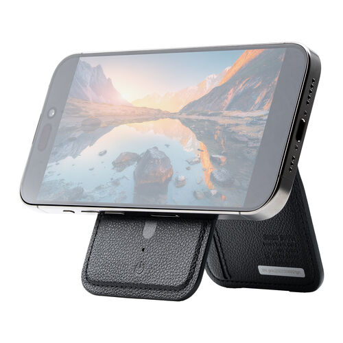 iPhone対応 マグネットカードホルダー（スマートトラッカー付き・Magsafe対応・ワイヤレス充電・カード収納3枚・紛失防止機能搭載）