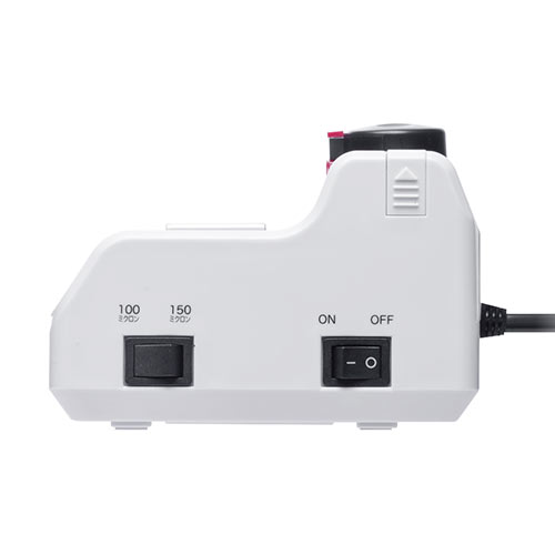 ラミネーター（裁断機付き・コーナーカッター・A4・はがき・名刺・2本ローラー・100ミクロン・150ミクロン）