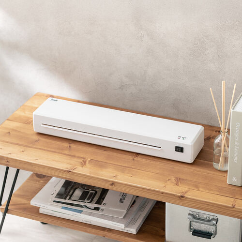 ラミネーター（A3・A4・2本ローラー・90秒ウォームアップ・パウチ加工・ラミネート・機械・パウチラミネーター・スリム・業務用・家庭用・リリース機能）