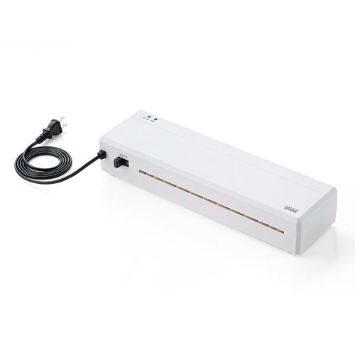 ラミネーター（A4・2本ローラー・90秒ウォームアップ・パウチ加工・ラミネート・機械・パウチラミネーター・スリム・業務用・家庭用・リリース機能）