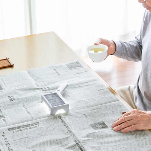 電子ルーペ（デジタル・拡大鏡・最大10倍・LEDライト付・4.3インチ液晶・USB充電式・ポーチ付）