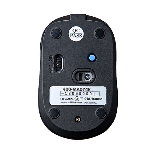 Bluetoothマウス(無線・Bluetooth3.0・ブルーLED・3ボタン・DPI切替・左右対称・充電式・電池交換不要・小型・iPadOS対応・iOS14対応・レッド)