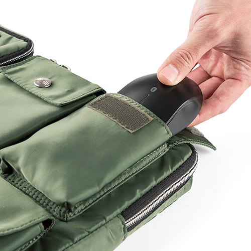 ワイヤレスマウス（Bluetooth・薄型・携帯・モバイル・Android・ブルーLED・ブラック）