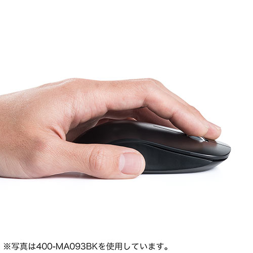 ワイヤレスマウス（Bluetooth・薄型・携帯・モバイル・Android・ブルーLED・白）