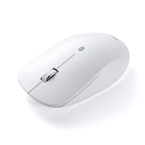 ワイヤレスマウス（Bluetooth・薄型・携帯・モバイル・Android・ブルーLED・白）