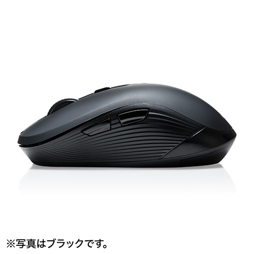 ワイヤレスマウス（5ボタン・無線・レシーバー・DPI切替・ラバーコーティング・多ボタンマウス・左右対称・左利き・コスパ最強・ブルー）MA097BL