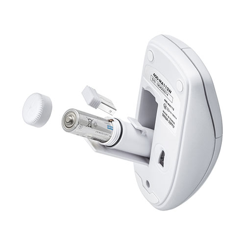 防水抗菌ワイヤレスマウス(無線・2.4G・IR LED・3ボタン・電池式
