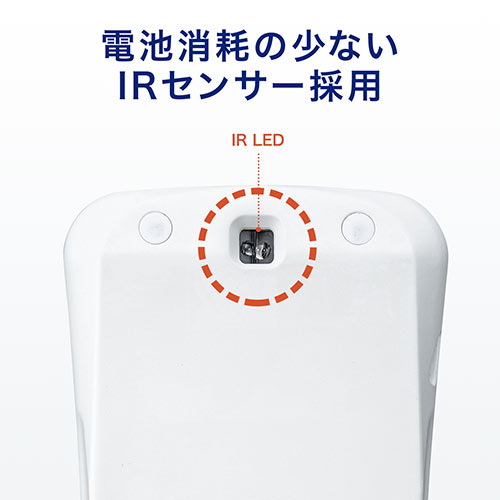 ワイヤレスマウス(無線・2.4G・IRセンサー・3ボタン・DPI切替・左右対称・折りたたみ・充電式・超薄型・ホワイト)