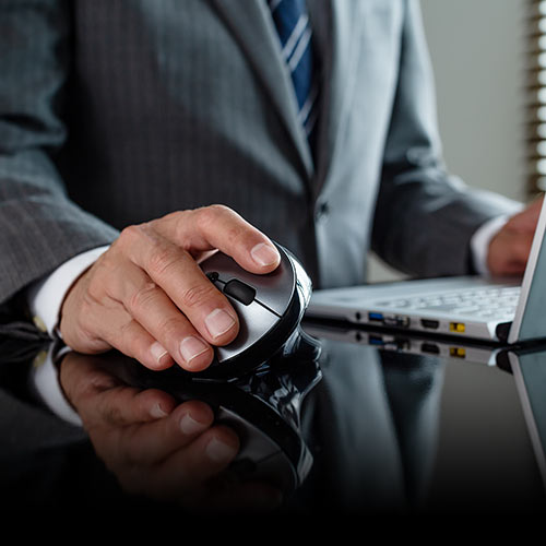 静音ワイヤレスマウス(無線・2.4G・ブルーLED・5ボタン・DPI切替・エルゴノミクス・人間工学・充電式・中型・シルバー)