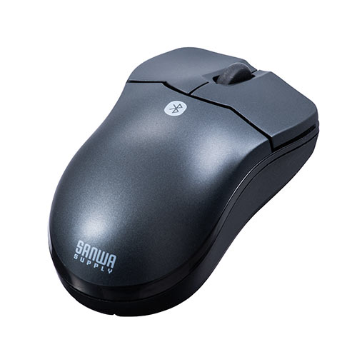 ワイヤレスマウス(Bluetooth・おすすめ・おしゃれ・人気・3ボタン・静音・電池式・超小型・持ち運び・エルゴノミクス・iPadOS対応・iOS14対応・ブラック) MA129BK