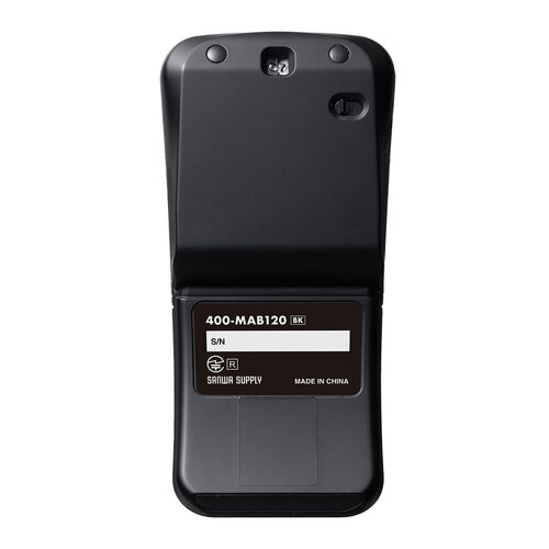 薄型マウス（Bluetoothマウス・3ボタン・小型・折りたたみ式・USB-C充電式・無線・ワイヤレス・マルチペアリング・コンパクト・ブラック）