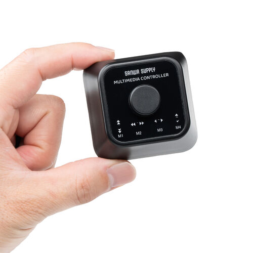 プログラマブルボタン（1ボタン/8機能・割り当て・有線 ＆ Bluetooth接続・左手デバイス・ページターナー・楽譜・ページ送り・USB充電器・電子書籍・コントローラー・ブラック）