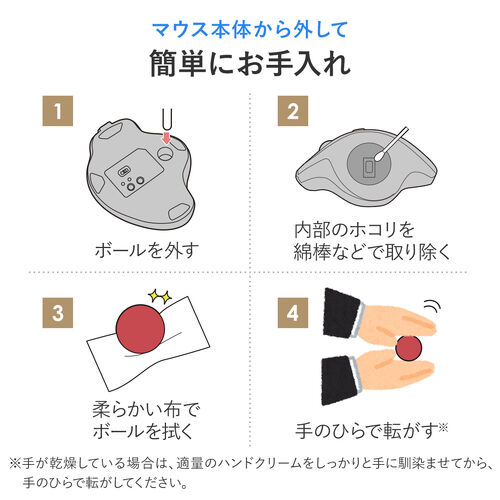 【アウトレット】トラックボール 交換用 ボール（34mm・ブルー・光沢仕上げ・他社マウス対応・汎用・玉・修理・高精度・青色）