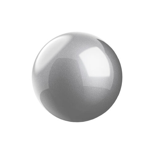 トラックボール（交換用・ボール・34mm・シルバー・光沢仕上げ・他社マウス対応・汎用・玉・修理・高精度・銀色）