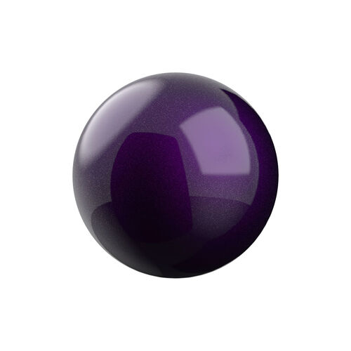 トラックボール 交換用 ボール（34mm・バイオレット・光沢仕上げ・他社マウス対応・汎用・玉・修理・高精度・紫色）