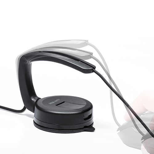マウスバンジー（ケーブルホルダー・マウスコードホルダー・コードホルダー・吸盤取り付け・シリコンアーム・ゲーミング）
