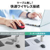 Bluetoothマウス（USB-C充電式・戻る/進む・5ボタン・ワイヤレス・静音・無線・ラバーコーティング・ブラック）