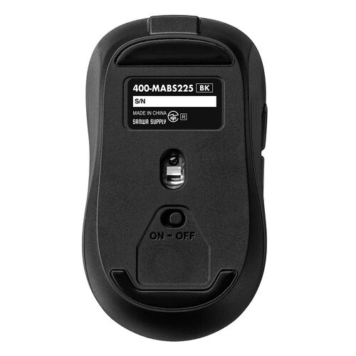 小型Bluetoothマウス（USB-C充電式・戻る/進む・5ボタン・ワイヤレス・静音・ラバーコーティング・ブラック）