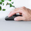マウス（薄型・高速スクロール・Bluetooth・静音・スライドカバー・5ボタン・戻る/進むボタン・ポーチ付き・持ち運び・小型・携帯マウス・モバイルマウス・コンパクト・充電式・スリム・軽量・ブラック）