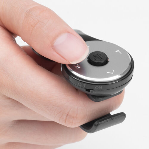 ワイヤレスマウス（リングマウス・Bluetooth接続・5ボタン・充電式・フィンガーマウス・スティック搭載・おすすめ・ブラック） MABT156BK2