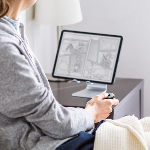 ワイヤレスマウス（リングマウス・Bluetooth接続・5ボタン・充電式・フィンガーマウス・スティック搭載・おすすめ・ブラック） MABT156BK2