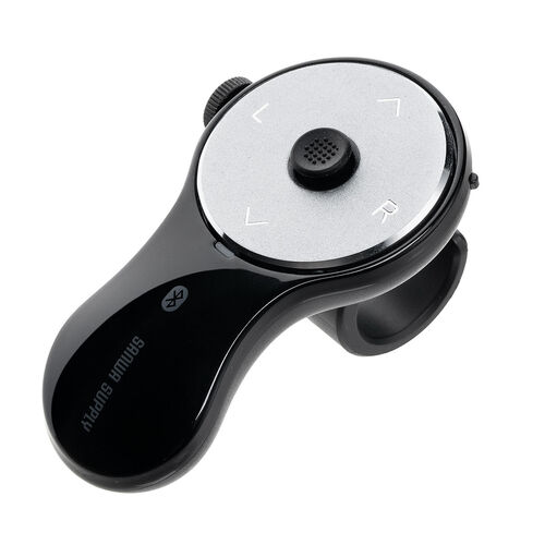 リングマウス（ホイール搭載・Bluetooth接続・USB-C充電・ハンディマウス・フィンガーマウス・Tiktokコントローラー・スワイプモード・iPhone対応・エアマウス・ブラック）