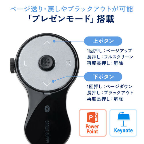 リングマウス（ホイール搭載・Bluetooth接続・USB-C充電・ハンディマウス・フィンガーマウス・Tiktokコントローラー・スワイプモード・iPhone対応・エアマウス・ブラック）