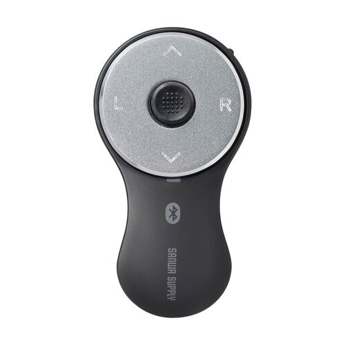 スティック搭載 リングマウス（Bluetooth接続・5ボタン・USB充電式・フィンガーマウス・マットブラック）